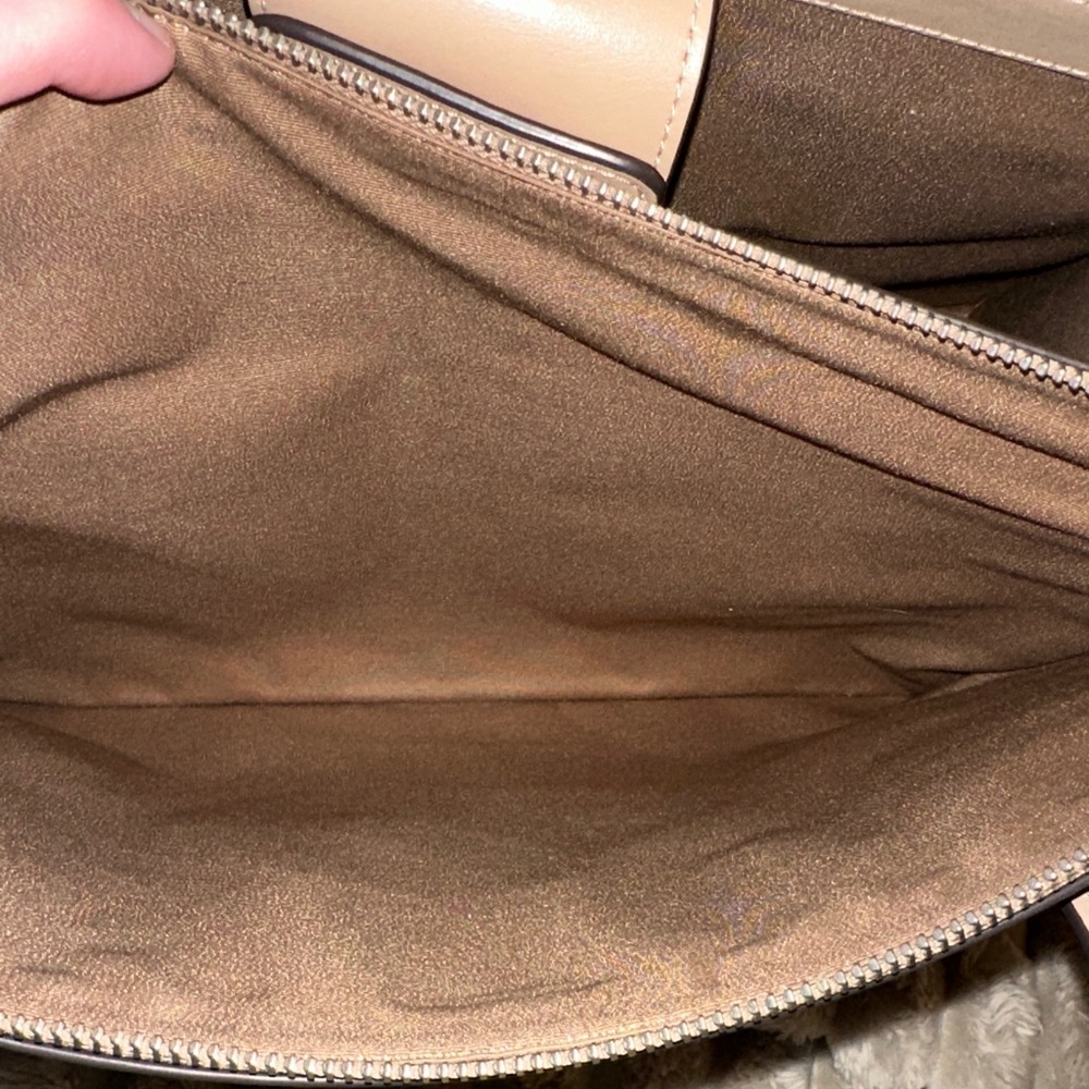 Coach Tan Leather Tote Bag - Picture 8 of 13